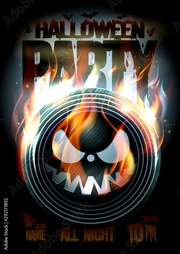Halloween party design concept