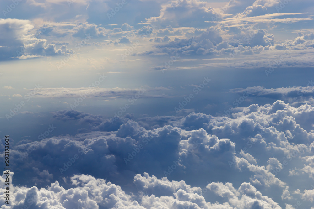The beautiful blue sky and cloudy The beautiful blue sky and cloudy