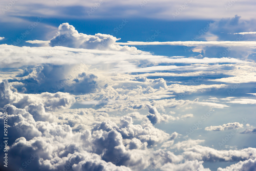 The beautiful blue sky and cloudy The beautiful blue sky and cloudy