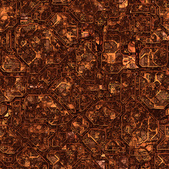 Stickers Industriële stijl patronen Steampunk industriële naadloze textuur  © The Pick Shop