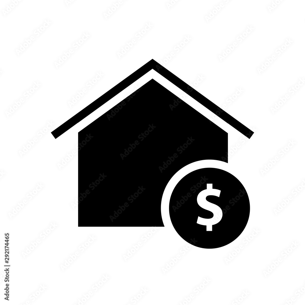 Cost of living silhouette icon. Clipart image isolated on white background Cost of living silhouette icon. Clipart image isolated on white background