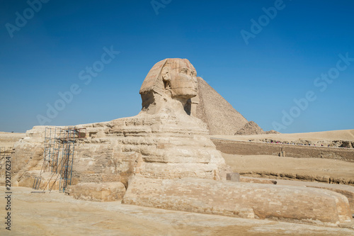 The great Sphinx  Giza  near Cairo  Egypt