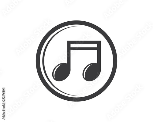 music note vector illustration icon