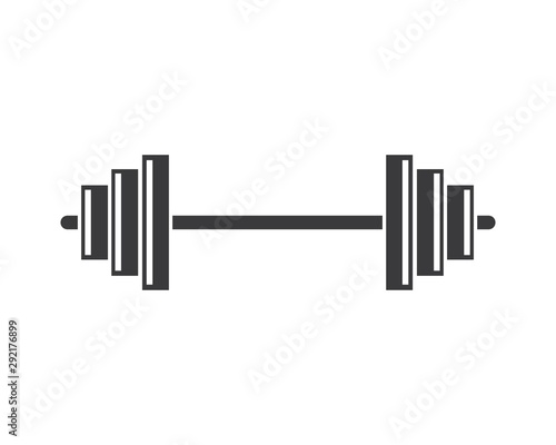 barbell vector  icon illustration