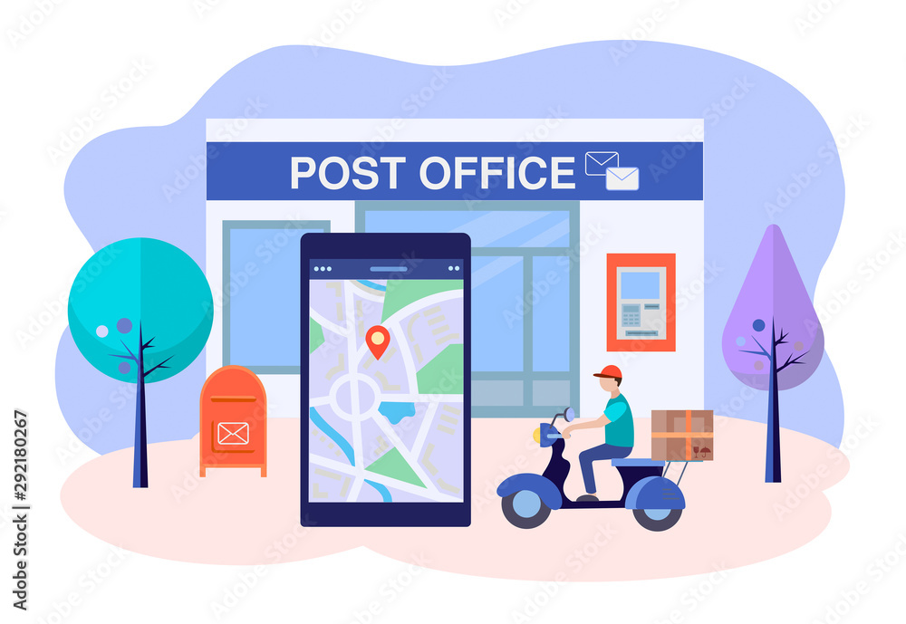 Modern mail concept Modern mail concept