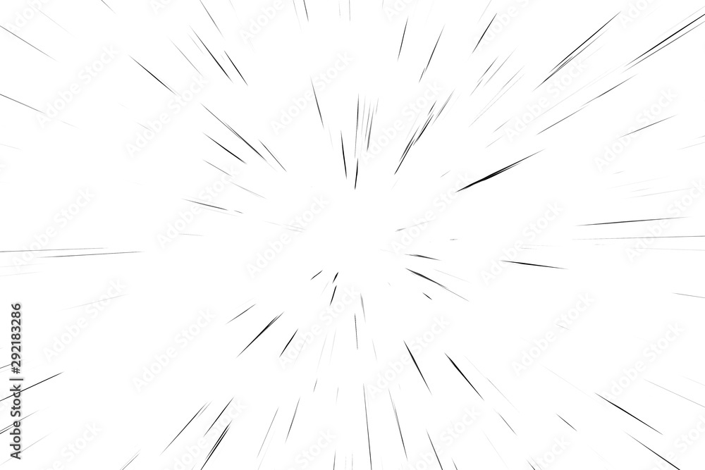 Fototapeta premium Snow lines black on white background. abstract speed light motion blur texture. star particle or space traveling