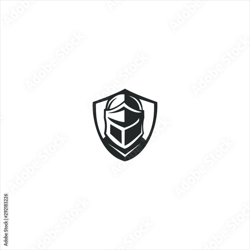 protection spartan , helmet spartan logo design vector