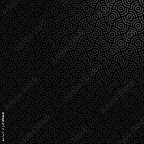abstract seamless pattern , japanese style . dark vector background . 