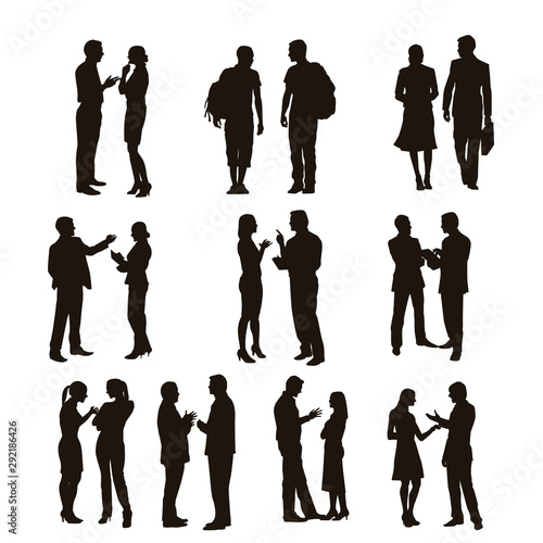 People Are Talking Silhouettes