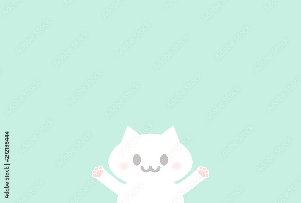 猫 子ども メッセージイメージ素材 かわいい猫がニコニコしているシンプルなイラスト 水色背景 Stock Vector Adobe Stock 猫 子ども メッセージイメージ素材 かわいい猫がニコニコしているシンプルなイラスト 水色背景 Stock Vector Adobe Stock