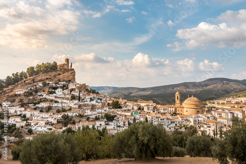 Panoramic view of Montefrío, Spain.