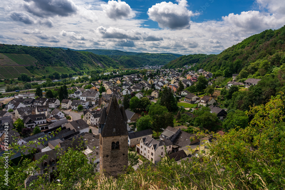 City view on Kobern-Gondorf on the Moselle