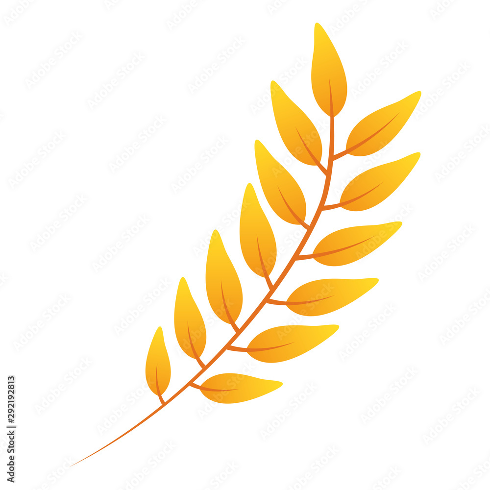 autumn branch with leaf foliage seasonal autumn branch with leaf foliage seasonal