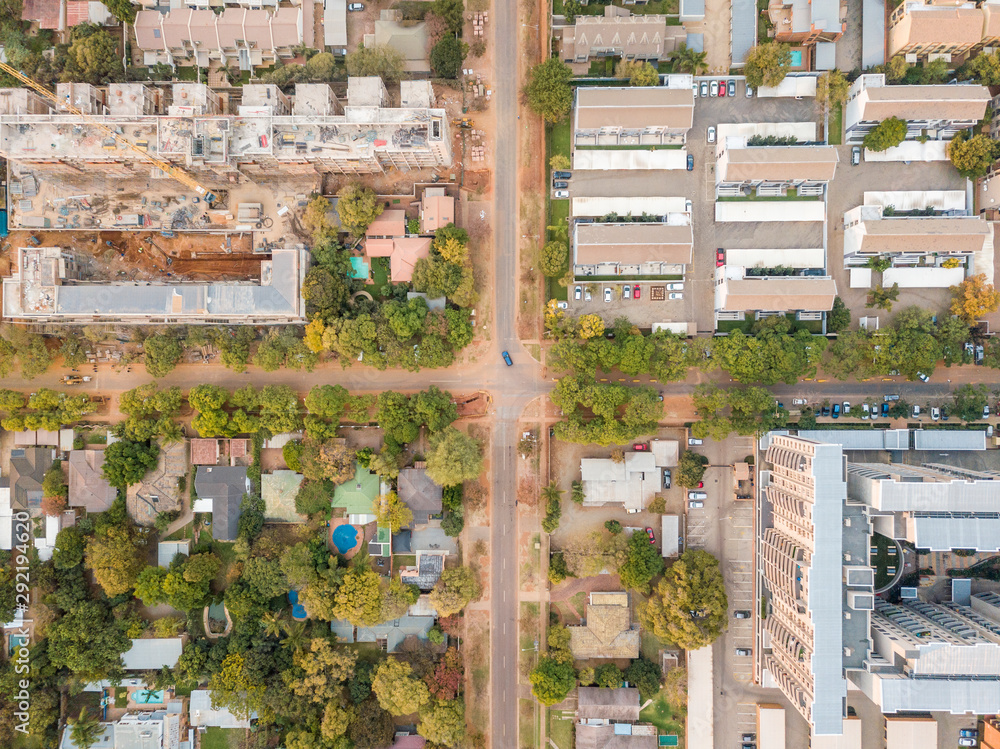 Fototapeta premium Aerial view of architecture of Pretoria, South Africa