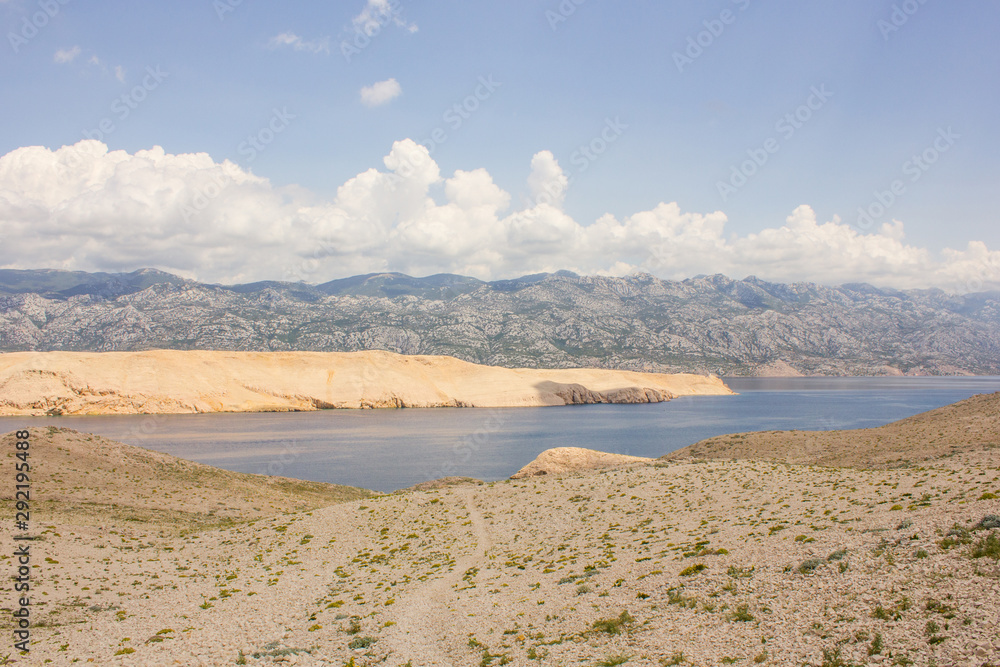Landscape of the island of Pag, Adriatic Sea, Croatia Landscape of the island of Pag, Adriatic Sea, Croatia