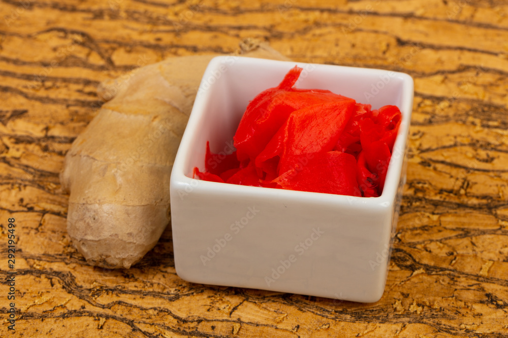 Pickled Ginger in the bowl Pickled Ginger in the bowl