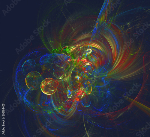 Multicolor fractal 3d design abstract background for multiple projects like science, music,art,spiritual, technology, Christmas and happy new year cards and invitations, print, calendar, decor ,