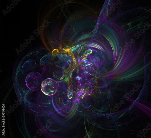 Multicolor fractal  3d design abstract background  for multiple projects like science, music,art,spiritual, technology, Christmas and happy new year  cards and invitations, print, calendar, decor , photo