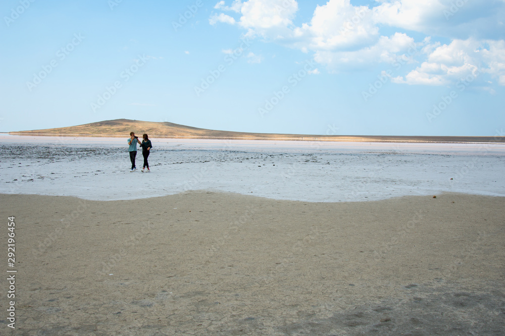 Campaign Young attractive couple at the sea.