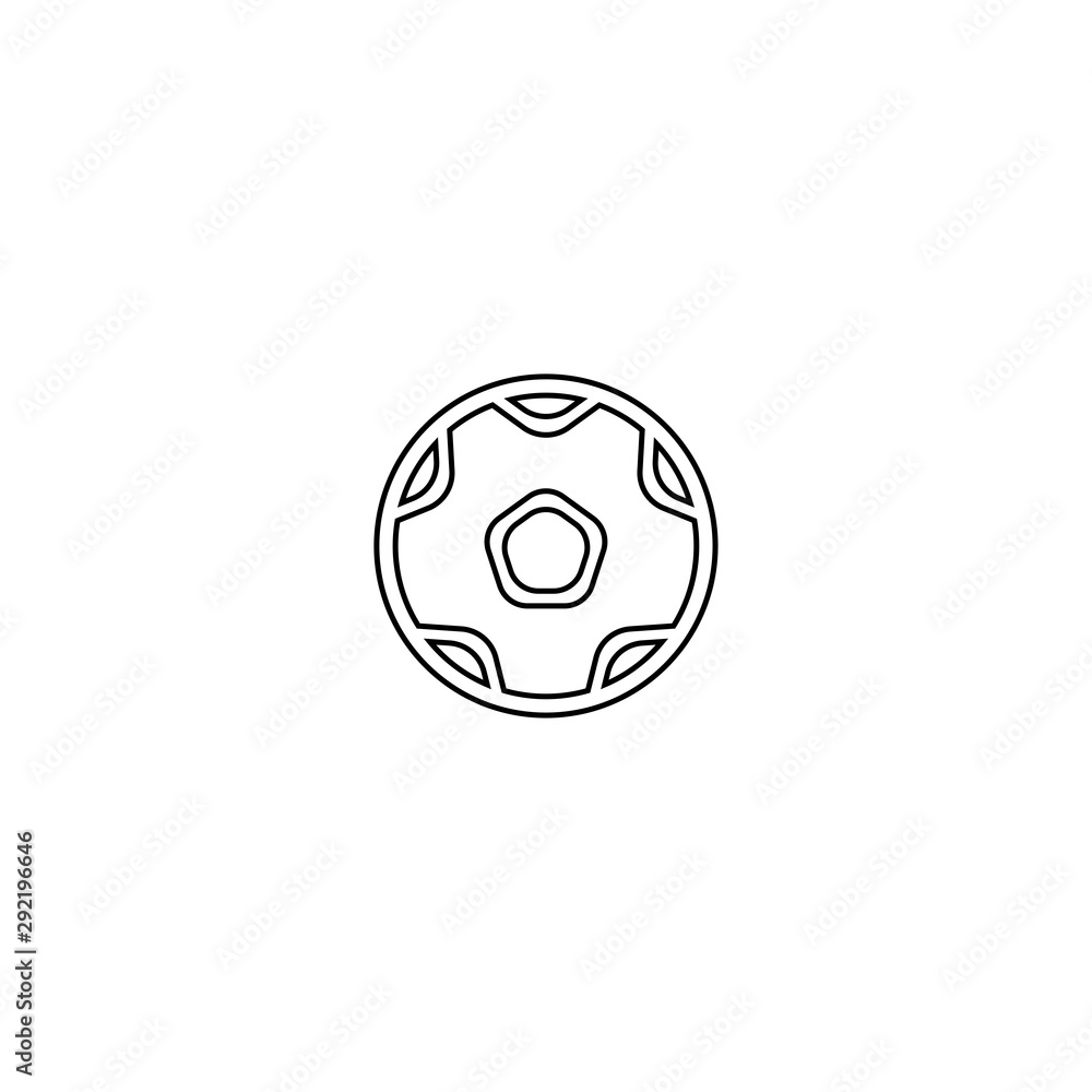 Football ball icon. Sport soccer symbol Football ball icon. Sport soccer symbol