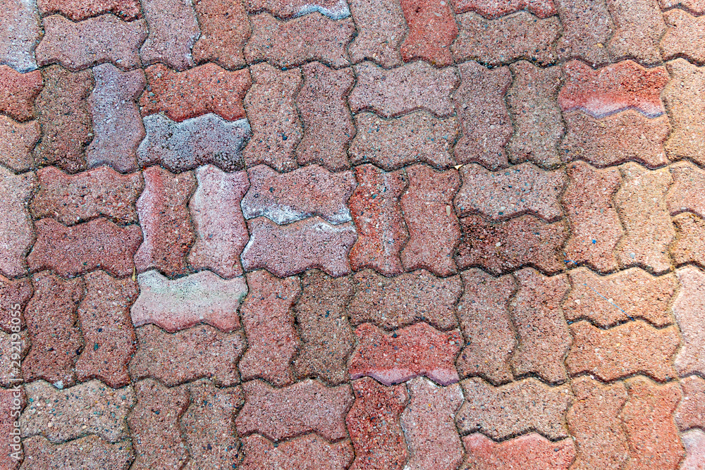 Obraz premium Patio ground brick background texture