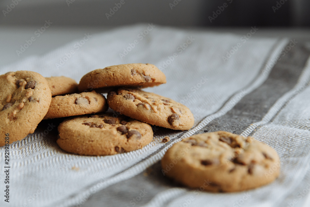 cookies on light tablecloth