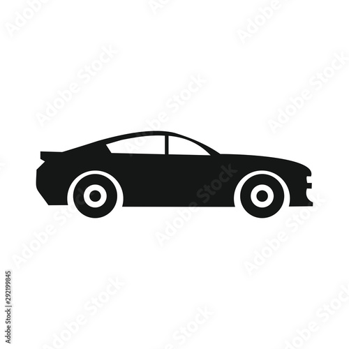 Car icon in flat style. Vector symbol © arief