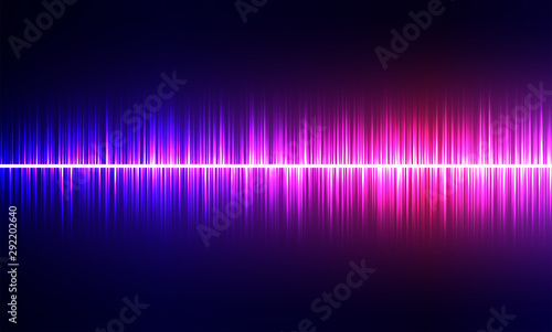 Audio waveform design. Digital equalizer vector background.