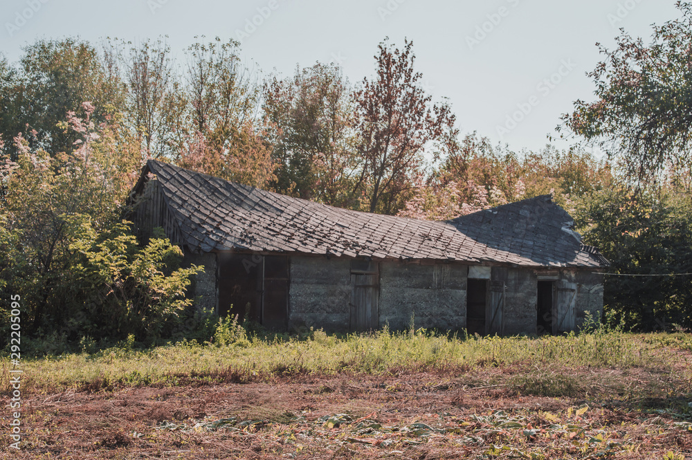 Old oblique barn Old oblique barn