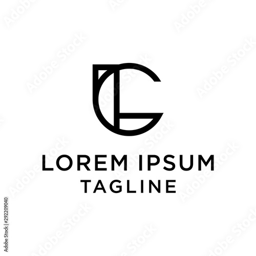 initial letter logo CL, LC logo template