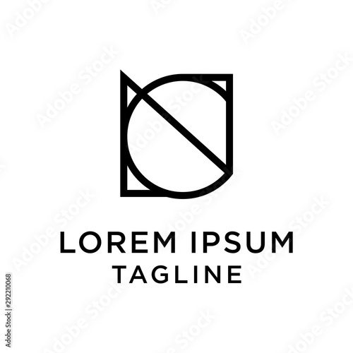 initial letter logo CN, NC logo template