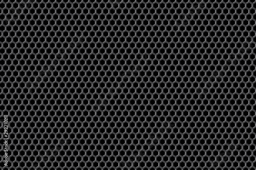 Black speaker grid, Illustration