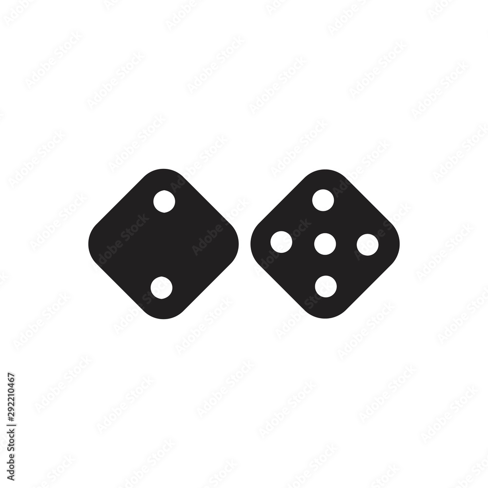 dice icon template vector dice icon template vector