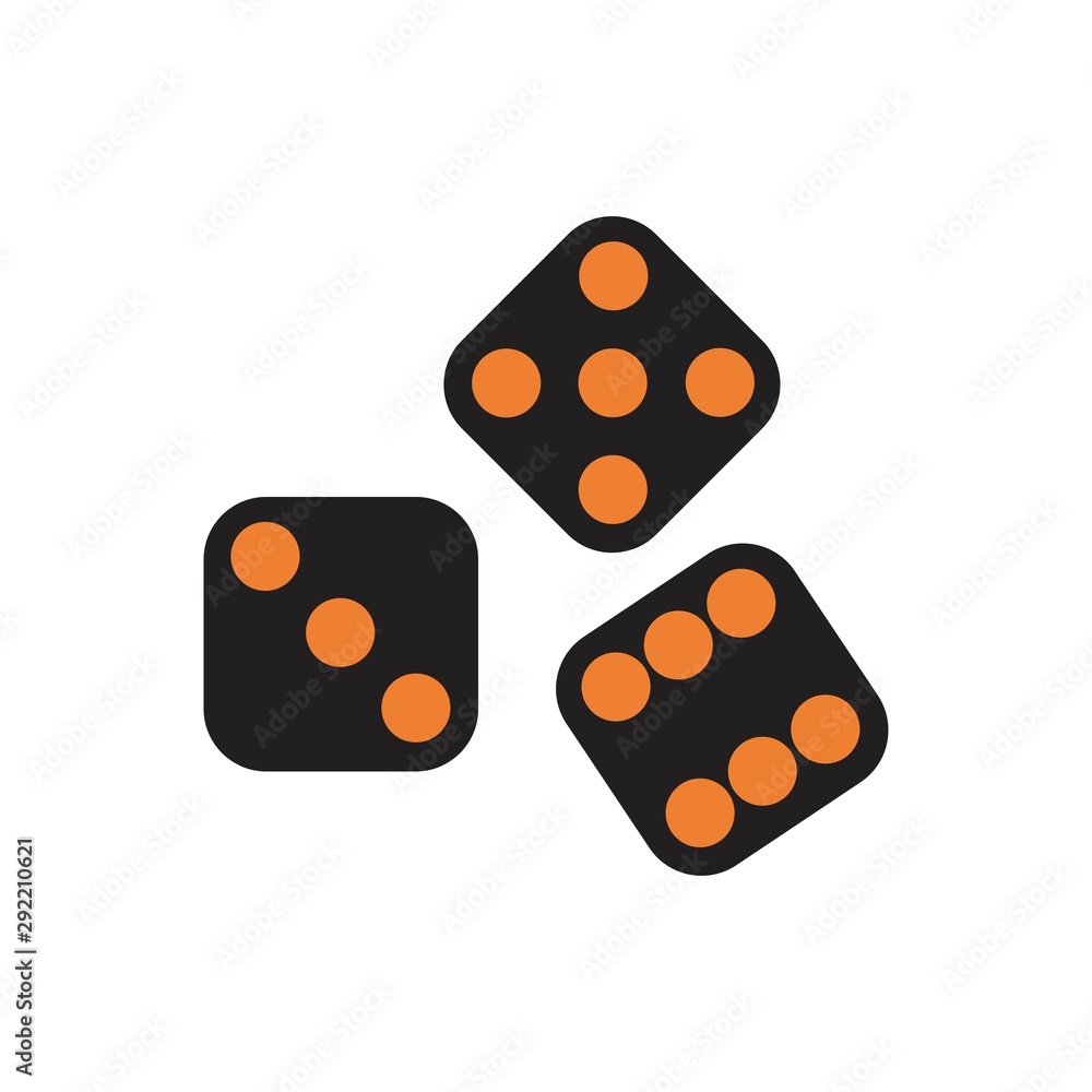 dice icon template vector dice icon template vector