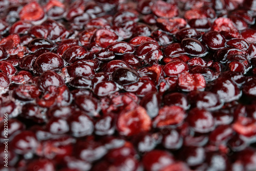 Cerises en cuisson