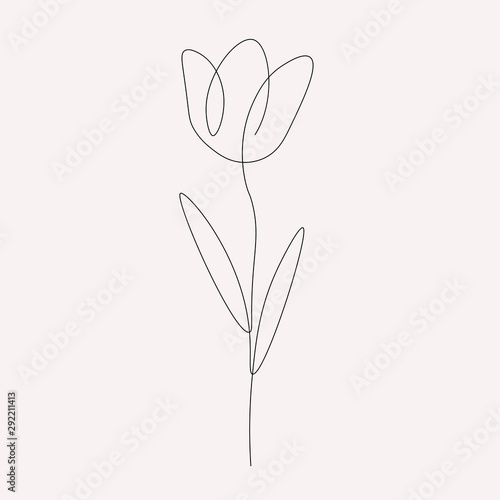 Flower icon tulip vector illustration