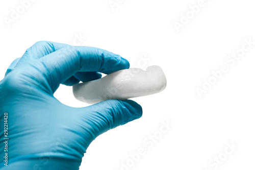 Wallpaper Mural A white custom mouthguard. Professional sport equipment Torontodigital.ca