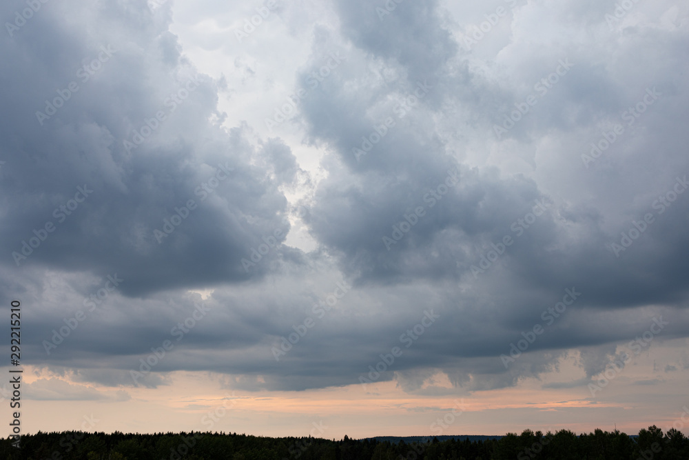 Obraz premium Stormy sky clouds nature background
