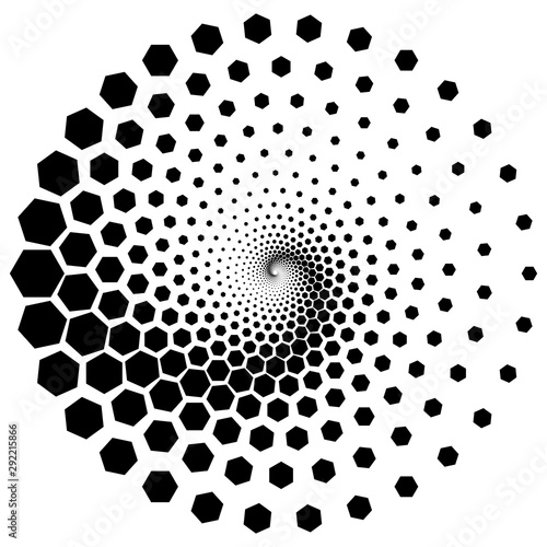 Abstract hexagons background