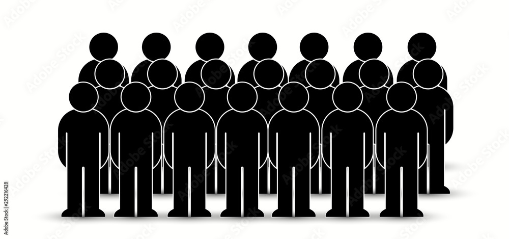 Pack of flat style people, family, couple, crowd icons isolated on white. Black infographics teamwork, leadership, personality, revolution, election, turn, administration, management concept. Vector Pack of flat style people, family, couple, crowd icons isolated on white. Black infographics teamwork, leadership, personality, revolution, election, turn, administration, management concept. Vector