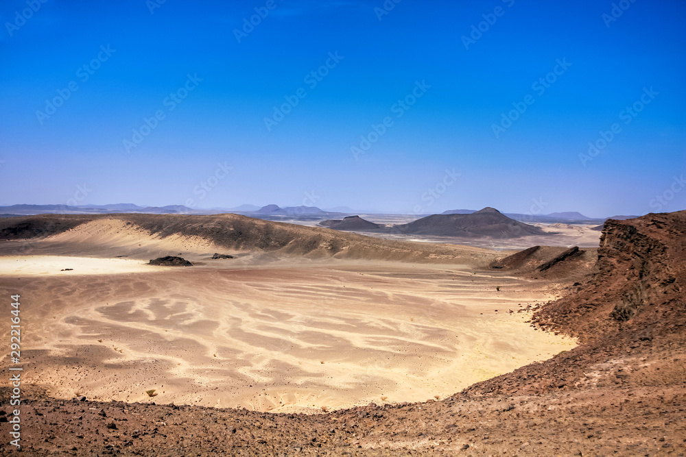 Jabal Umm aḑ Ḑulū volcanic crater in Harrat Kishb, Makkah Province, Saudi Arabia