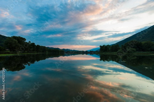 Fototapeta Naklejka Na Ścianę i Meble -  Lakes of Revine in the trevigiani hills