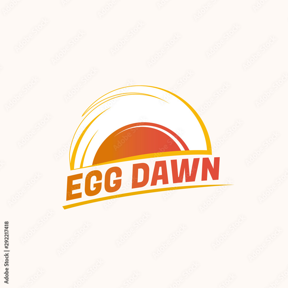 Obraz premium Egg Dawn Logo template, food logo design