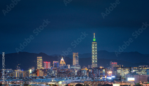 View on the downtown of Tai...