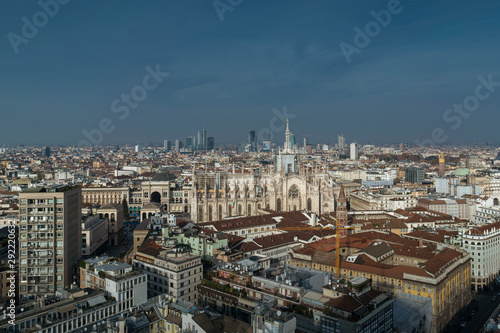 Milano duomo vista aerea larga