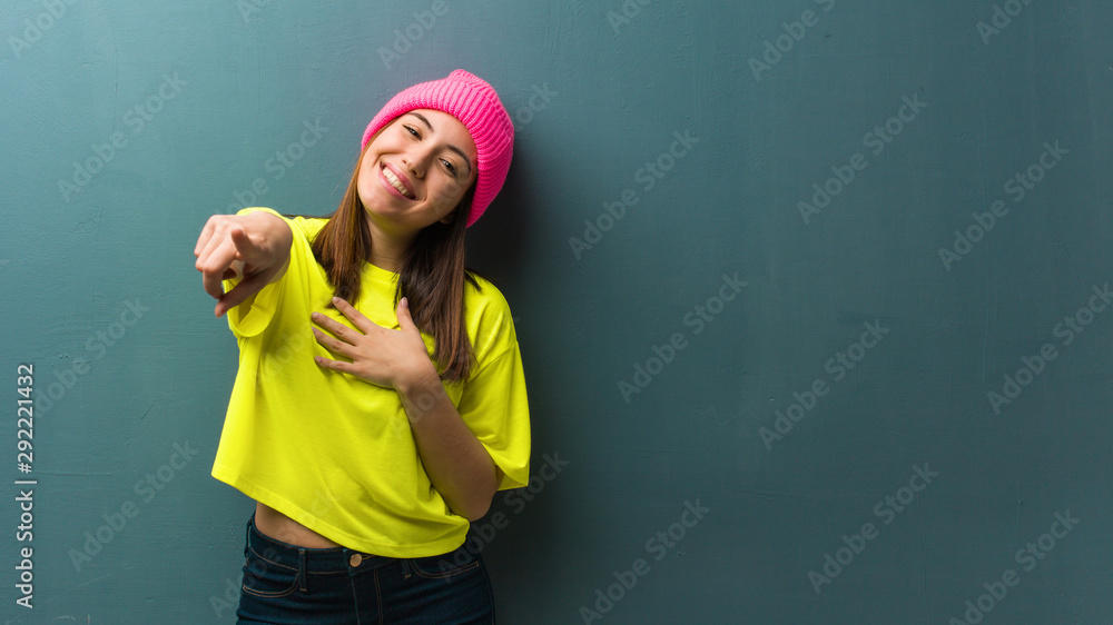 Young modern woman dreams of achieving goals and purposes Young modern woman dreams of achieving goals and purposes