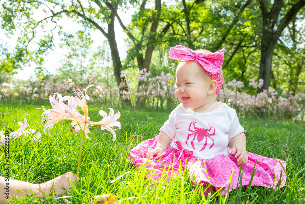 Baby Sitting with Surprise Lilies Baby Sitting with Surprise Lilies