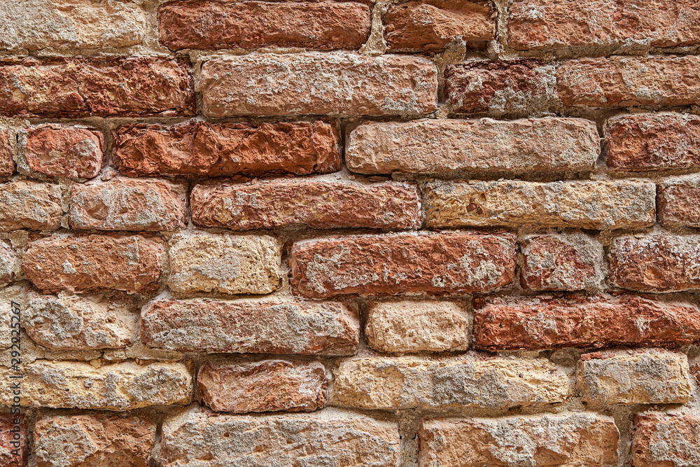 Fototapeta premium Background from cardboard of old bricks (more brick textures in the portfolio)