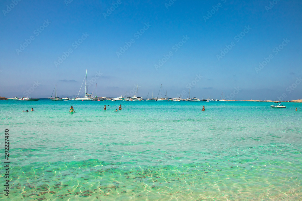 tropical beach and sea-Formentera
