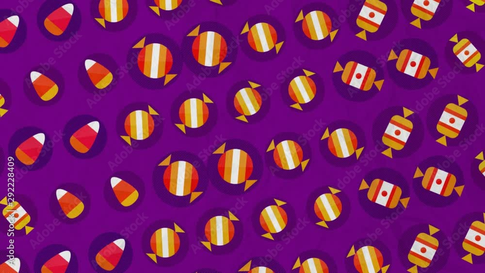 Halloween Candy Pattern Animation with Chroma Green Screen and Luma ...